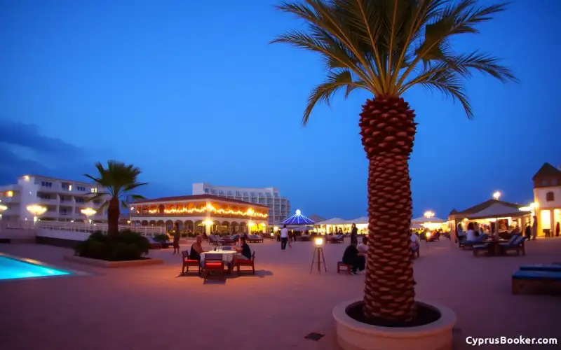 Ayia Napa bei Nacht: pulsierendes Nachtleben trifft kinderfreundliche Hotels am Strand