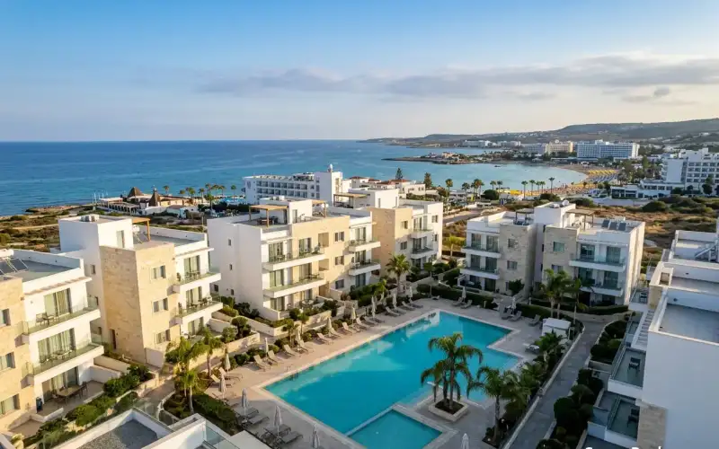 Entspanntes Apartmentleben mit Pool in Ayia Napa: perfekt für Ihren Urlaub im angesagten Resort