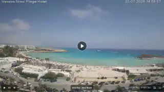 Vorschaubild 23. Juli 2026 12:00 Ayia Napa Zypern - Nissi Beach Panorama