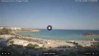 Vorschaubild 1. August 2026 15:00 Ayia Napa Zypern - Nissi Beach Panorama