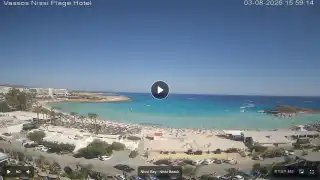 Vorschaubild 3. August 2026 13:00 Ayia Napa Zypern - Nissi Beach Panorama