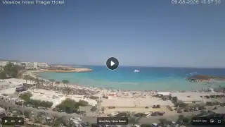 Vorschaubild 9. August 2026 13:00 Ayia Napa Zypern - Nissi Beach Panorama