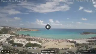 Vorschaubild 1. Oktober 2026 11:00 Ayia Napa Zypern - Nissi Beach Panorama
