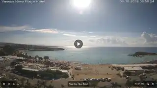 Vorschaubild 6. Oktober 2026 07:00 Ayia Napa Zypern - Nissi Beach Panorama